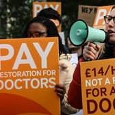 The latest round of junior doctor strikes has kicked off only a few days before Christmas Day. (Credit: AFP via Getty Images)