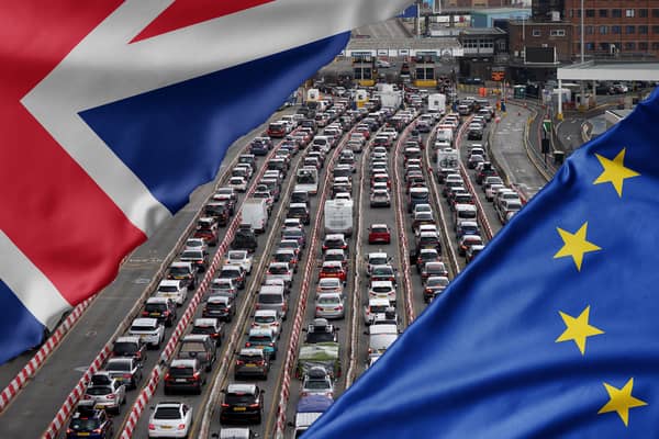 The post-Brexit queues at ferry terminals are set to get even worse. Credit: Getty/Adobe/Kim Mogg