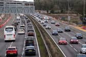 Slow moving traffic on the M42 close to Birmingham (Photo: Jacob King/PA Wire)