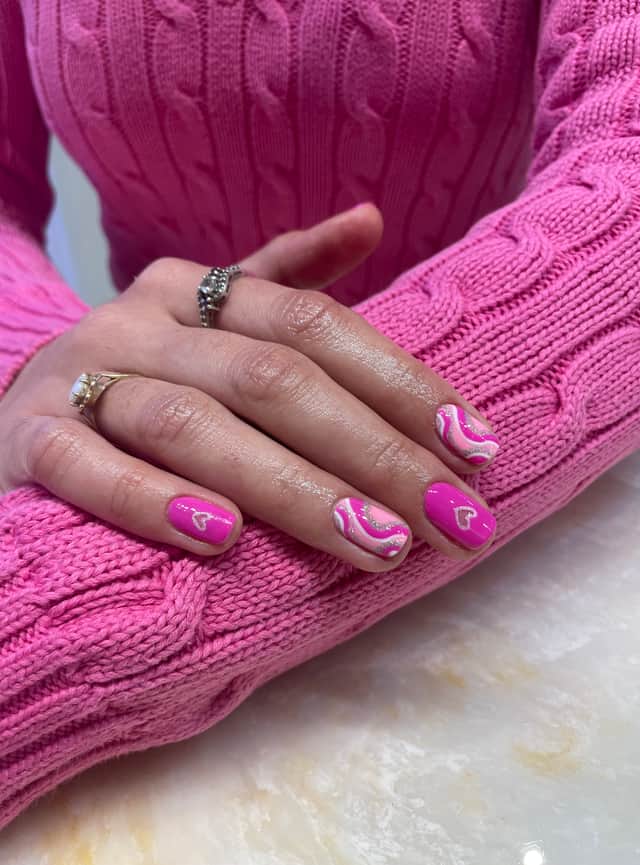 NationalWorld reporter Rochelle Barrand had a signature gel manicure with elevated and elegant nail art at Townhouse nail salon in Leeds. Photo by Rochelle Barrand.