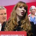 Angela Rayner, centre, is NationalWorld's politician of the year. Credit: Kim Mogg/Getty