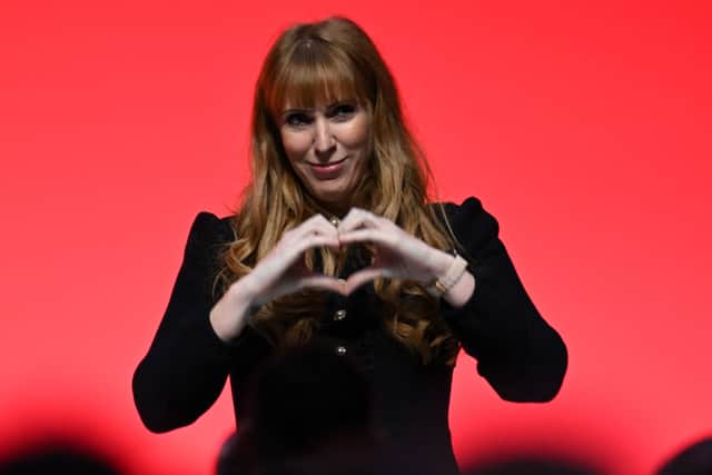 Angela Rayner at the Labour Party conference. Credit: Getty
