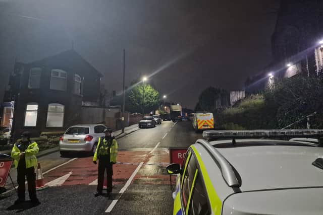 A man died and other people were injured when a car ploughed into a crowd in  street in Burngreave, Sheffield