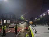 A man died and other people were injured when a car ploughed into a crowd in a street in Burngreave, Sheffield