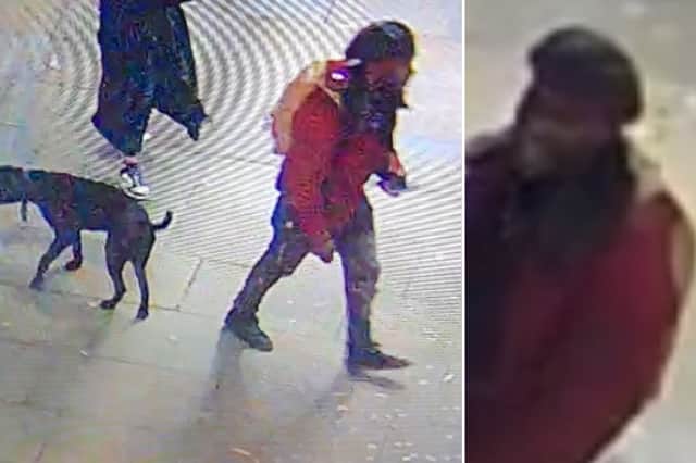 A man to whom City of London Police detectives want to speak after a street attack that followed a dog fouling row 