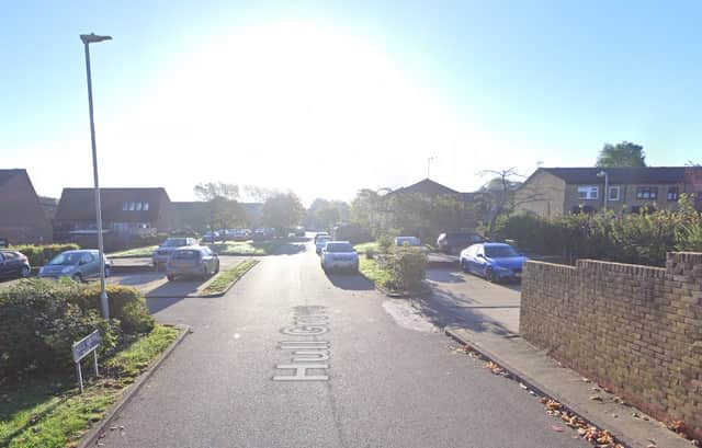 Hull Grove in Harlow, where two female police officers were attacked on Friday, December 29. A man has been charged with two counts of attempted murder 