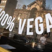 A vegan pizza shop in London