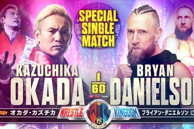 Considered a "dream match" amongst wrestling fans, AEW's Bryan Danielson faces off one more time against New Japan's "ace," Kazuchika Okada (Credit: New Japan Pro Wrestling)
