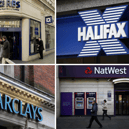 High street bank branches of Barcalys, Halifax, NatWest and RBS are expected be among those closing in the coming year. (Credit: Getty Images)