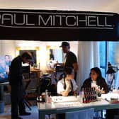 Angus Mitchell, the son of the late legendary hairstylist Paul Mitchell, has been found dead at 53. Pictured is the Paul Mitchell hair salon at the Rock the Vote Style Suite at the Mondrian Hotel. Picture: Amanda Edwards/Getty Images