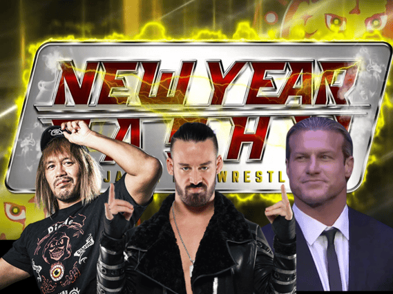 Could new champions Tetsuya Naito (left), Dave Finlay (centre) or former WWE star Nic Nemeth (right) make an appearance at New Year Dash 2024? (Credit: NJPW)