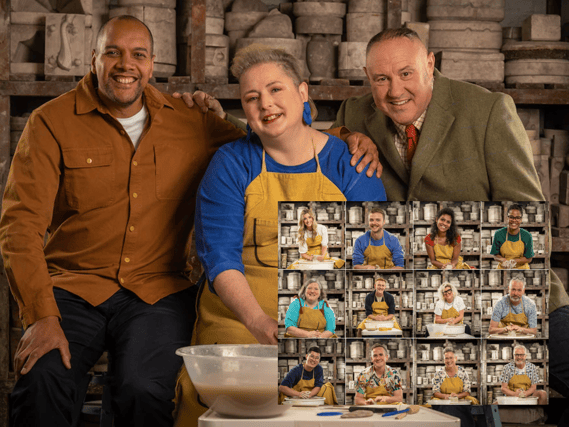 Who will walk away as the winner of season seven of Channel 4's reality contest, "The Great Pottery Throw Down" (Credit: Channel 4 / Mark Bourdillon)