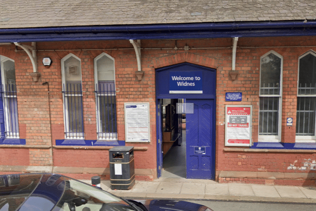 A person has died after being hit by a train at Widnes station between Warrington and Liverpool