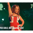 Geri Halliwell-Horner of the Spice Girls performing at the Brit Awards in 1997, which is on one of the new stamps Picture: Royal Mail/PA Wire 