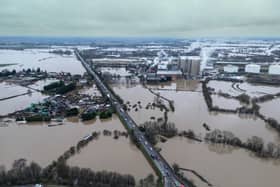 Flooding in still being experience by those areas badly hit by Storm Henk. (Credit: Getty Images)