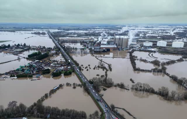 Over 200 flood alerts are still in place across England and Wales as a cold weather alert has been issued by the UK Health Security Agency. (Photo: Getty Images)