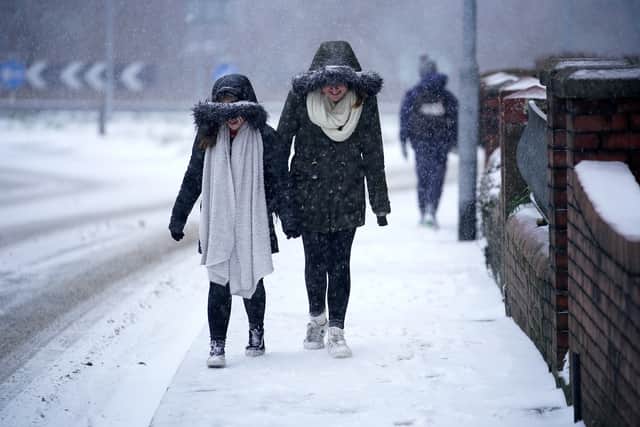 The Met Office has issued a yellow weather warning for ice as 'scattered sleet and snow showers' to hit several regions. (Photo: Getty Images)