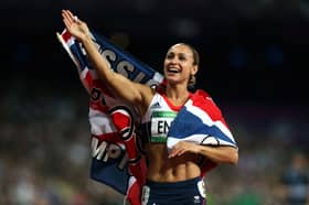 Jessica Ennis-Hill after winning heptathlon gold in the 2012 London Olympics