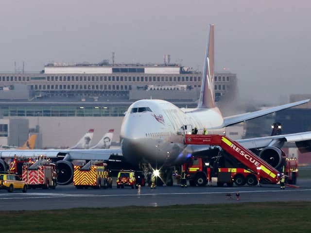 A Virgin Atlantic flight to Barbados from Manchester Airport was forced to return quickly after take-off as "dense acrid smoke" filled the cockpit. (Photo: Getty Images)