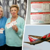 Linda Trestrail, 69, and Wendy Russell, 71, say they were victims of a mix-up that ruined their holiday when they were put on a plane to Menorca instead of Majorca Picture: SWNS