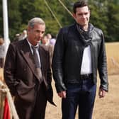 Robson Greene and Tom Brittney are joined by Charlotte Ritchie of "Ghosts" fame in the new series of "Grantchester" (Credit: ITV)