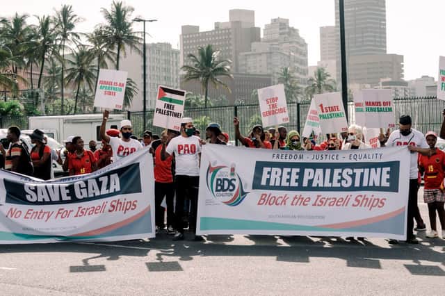 BDS campaigners in South Africa. Credit: Getty