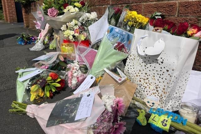 Flowers, balloons, drawings and photographs were among the touching tributes to Layton at the scene where the tragedy unfolded in Bilsborough Hey, Penwortham on Tuesday, August 1, 2023