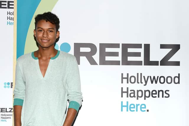 Jaafar Jackson poses backstage at the Reelz Channel 'Living With The Jacksons' panel at the 2014 Summer Television Critics Association at The Beverly Hilton Hotel on July 12, 2014 in Beverly Hills, California.  (Photo by Araya Diaz/Getty Images for REELZ)