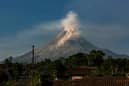 Mount Merpai seen spewing ash in July 2023 (Photo: DEVI RAHMAN/AFP via Getty Images)