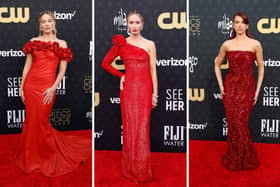 Margot Robbie, Emily Blunt and Dua Lipa at the Critics Choice awards Pictures: Getty

