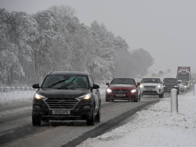 National Highways has warned drivers could be stranded as a severe weather alert for snow and ice has been issued. (Photo: AFP via Getty Images)