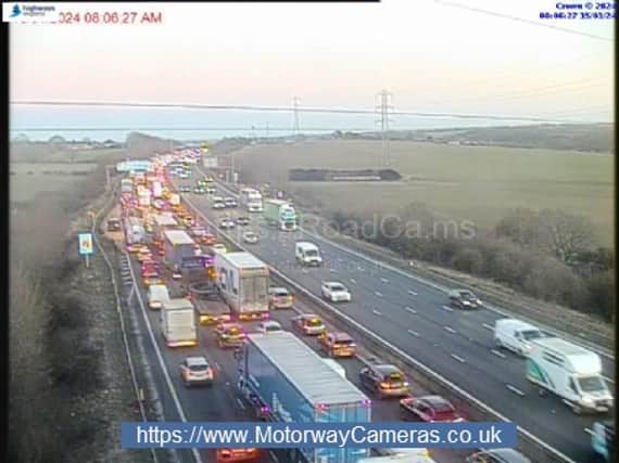 The northbound bound side of the M1 saw 3 of 4 lanes closed between J29A and J30 (Worksop) due to an accident. The lanes are now opened but there are long delays  