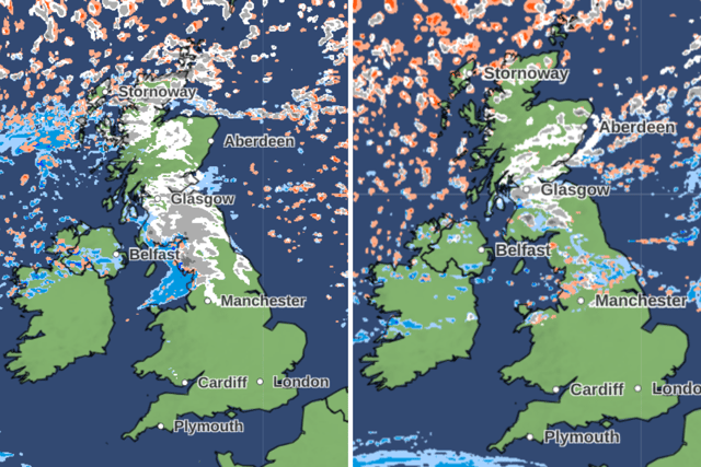 Met Office maps reveal where snow will fall