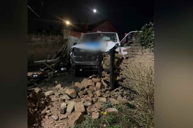 Two men have been sentenced after they "violently" assaulted a milkman, before stealing his van and crashing it through a wall. Picture: Nottinghamshire Police