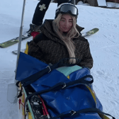 Saffron Barker has told her TikTok and Instagram followers she feared she'd lose the use of her leg after a skiing accident while on holiday. Photo by Instagram/Saffron Barker.