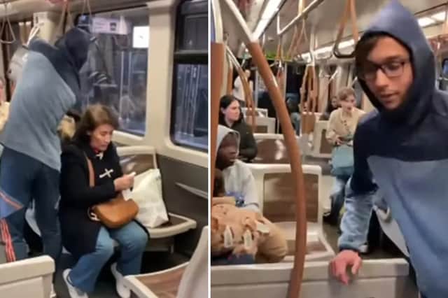 Youtuber YaNike has been arrested for 'throwing buckets of poo' on innocent train commuters. Photo by Youtube/YaNike.