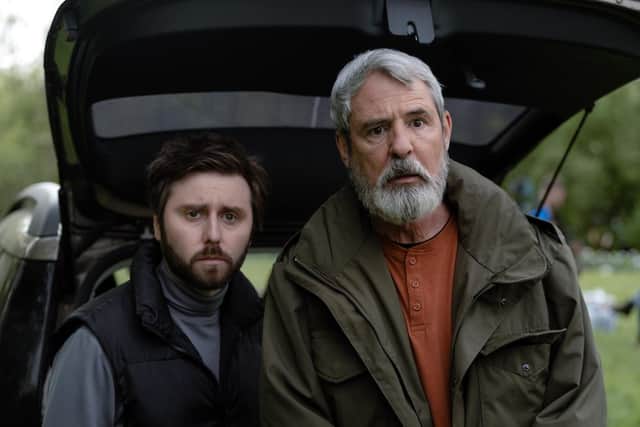 James Buckley and Neil Morrissey star in Finders Keepers