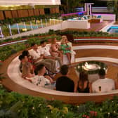 Love Island: All Stars contestant Jake Cornish gathered his fellow islanders around the fire-pit in last night's episode to let them know that he would be leaving the villa. (Credit: ITV)