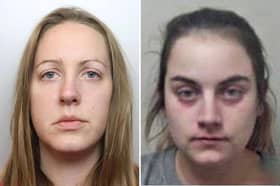 Lucy Letby has befriended fellow child killer Sian Hedges behind bars. Picture: Cheshire Constabulary/Kent Police