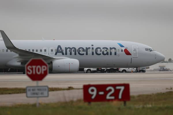 An American Airlines plane skidded off the runway at Rochester Airport in New York amid snowy conditions. (Photo: Getty Images)