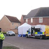Police outside a house in Costessey after four people were found dead inside the property (Photo: Joe Giddens/PA Wire)