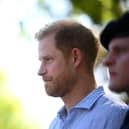 Prince Harry, Duke of Sussex looks on during day six of the Invictus Games DÃ¼sseldorf 2023 on September 15, 2023 in Duesseldorf, Germany. (Photo by Lukas Schulze/Getty Images for Invictus Games DÃ¼sseldorf 2023)