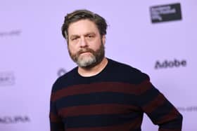 "The Hangover" star and SAG Award winner Zach Galifianakis is the latest performer set to appear in Disney+'s "Only Murders in the Building" Season 4 (Credit: Getty)