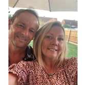 Paul Baker, who has gone missing from Melton Mowbray in Leicestershire, pictured with his wife Rachel Picture supplied by Leicestershire Police