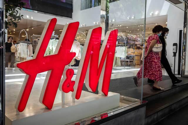 H&M apologise and remove school uniform advert after being accused of 'sexualising' children. Picture: Getty