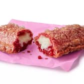 McDonald's UK has launched two new limited edition desserts for Valentine's Day 2024. Pictured is the Raspberry and White Chocolate Pie. Photo by McDonald's.