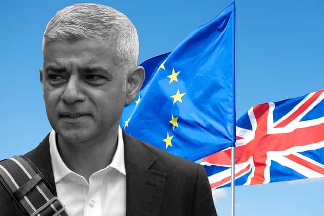 Sadiq Khan is Labour's most outspoken politician about reversing Brexit. Credit: Getty/Adobe/Mark Hall
