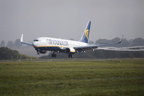Several flights to the UK were diverted amid "danger to life" weather warnings - with one Ryanair route to Dublin diverted to Paris. (Photo: Getty Images)