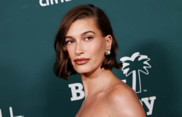 Hailey Bieber launches new Rhode cleanser as searches for glowy, ‘glass skin products’ skyrocket. Picture: Getty