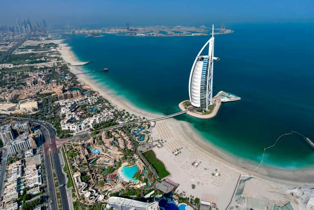 The Foreign Office has issued new advice to UK holidaymakers travelling to Dubai as "military activity" is "currently underway". (Photo: AFP via Getty Images)